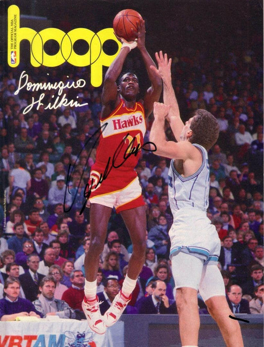 Dominique Wilkins signed Atlanta Hawks 1990 NBA Hoop program - AutographsForSale.com