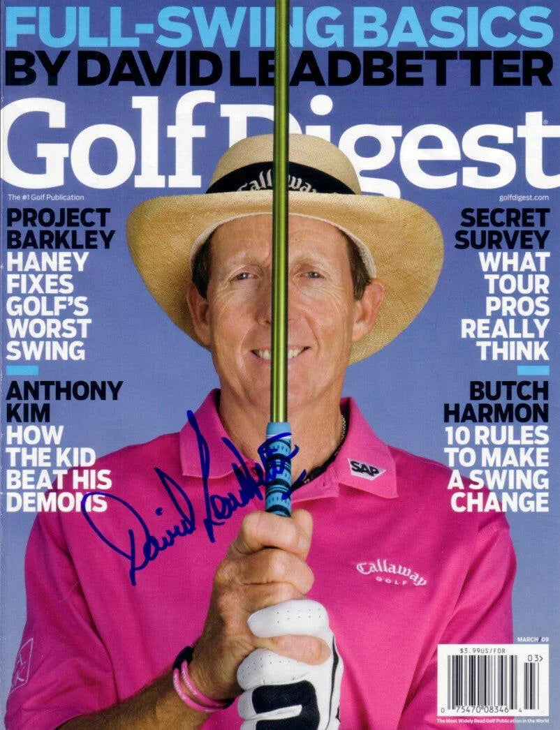 David Leadbetter autographed March 2009 Golf Digest cover - AutographsForSale.com