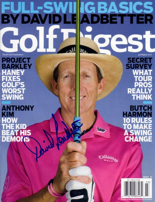 David Leadbetter autographed March 2009 Golf Digest cover - AutographsForSale.com