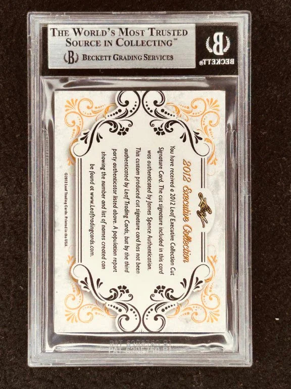 Lance Alworth 2012 Leaf Masterpiece Cut Signature certified signed card 1/1 Chargers JSA - AutographsForSale.com