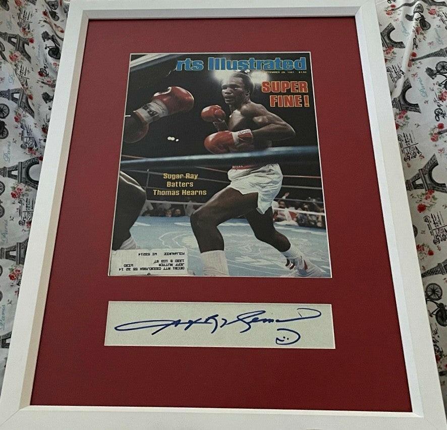 Sugar Ray Leonard autograph framed 1981 Sports Illustrated cover JSA - AutographsForSale.com