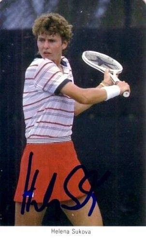 Helena Sukova signed 1986 1987 Fax Pax tennis Rookie Card - AutographsForSale.com
