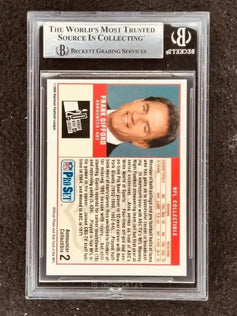 Frank Gifford autographed New York Giants 1989 Pro Set Announcers card BAS slabbed - AutographsForSale.com