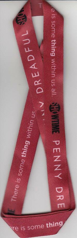 Penny Dreadful 2014 SDCC Showtime red lanyard - AutographsForSale.com
