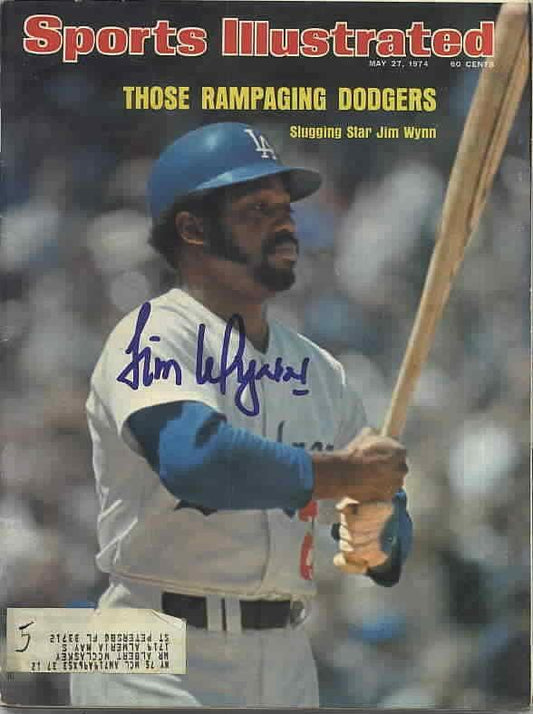 Jim Wynn autographed LA Dodgers 1974 Sports Illustrated - AutographsForSale.com