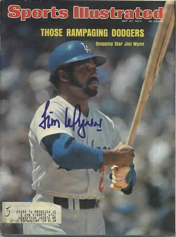 Jim Wynn autographed LA Dodgers 1974 Sports Illustrated - AutographsForSale.com