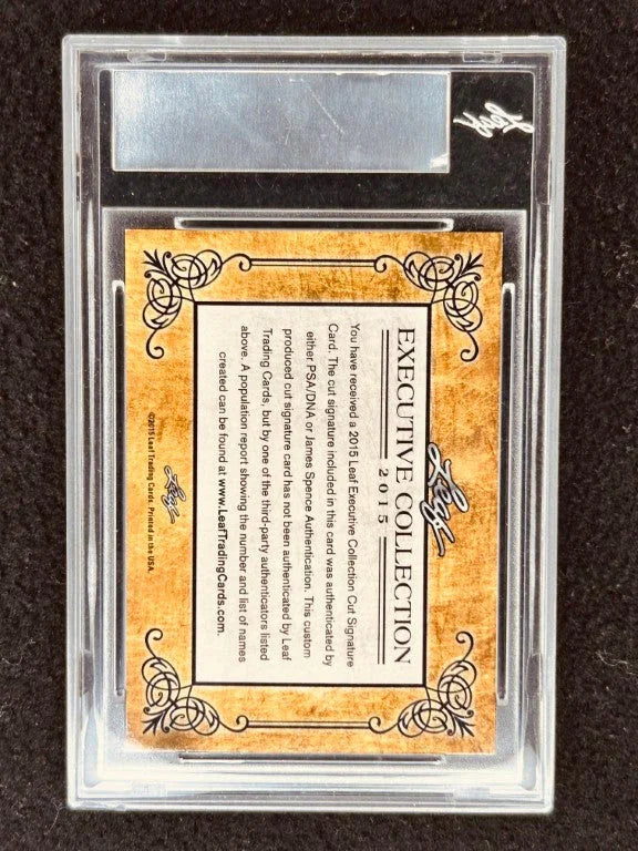 Eddie Collins 2015 Leaf Masterpiece Cut Signature certified signed card 1/1 PSA White Sox - AutographsForSale.com