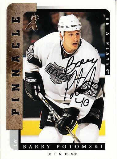 Barry Potomski certified signed LA Kings 1996-97 Pinnacle Be A Player card - AutographsForSale.com