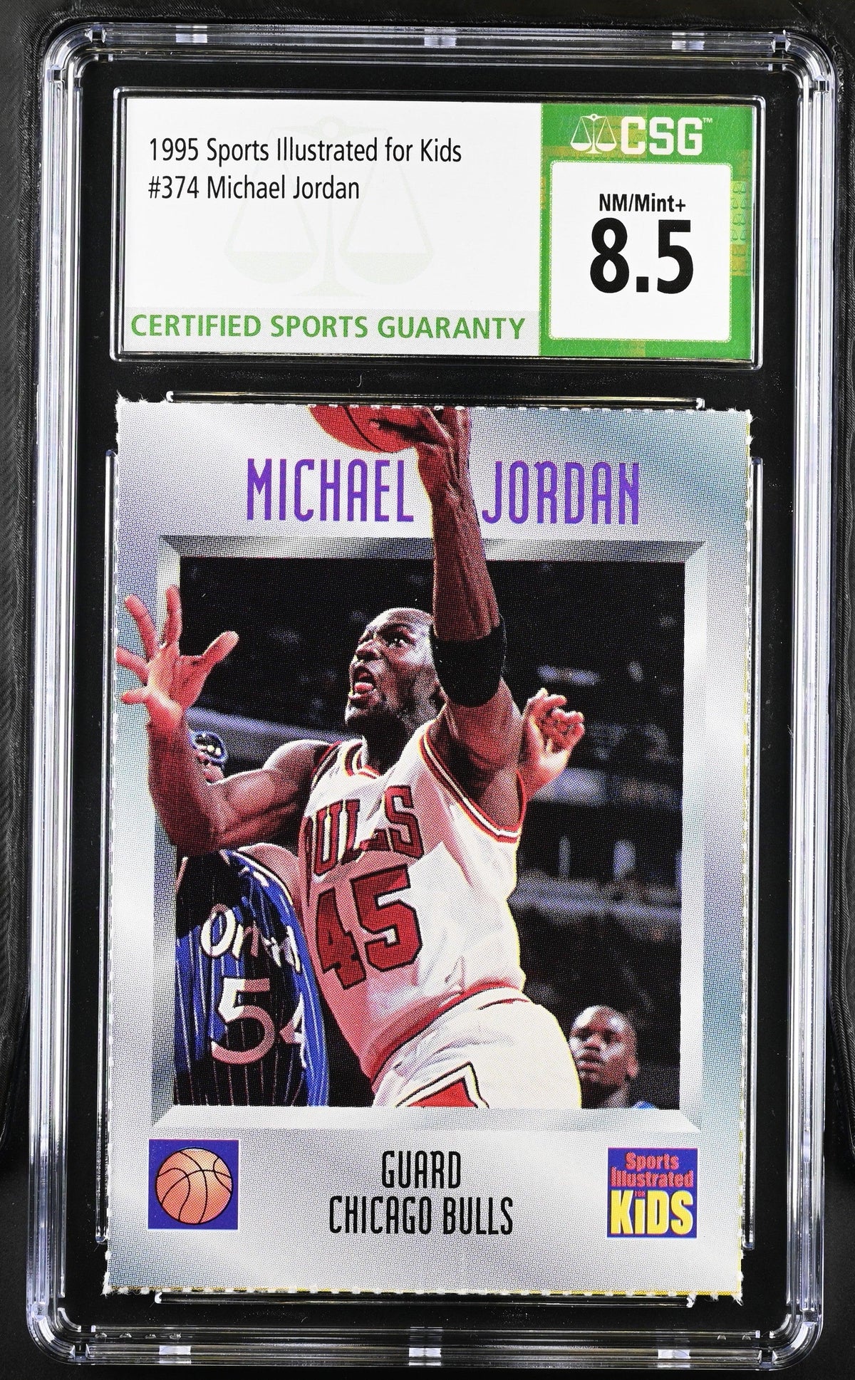 Michael Jordan Chicago Bulls 1995 SI for Kids card CSG 8.5 - AutographsForSale.com