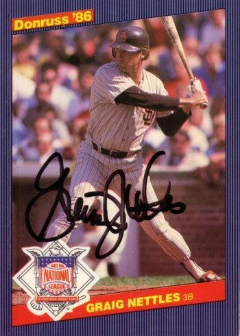 Graig Nettles signed SD Padres 1986 Donruss All-Stars jumbo card - AutographsForSale.com