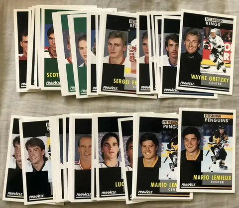 46 1991-92 Pinnacle NHL hockey cards Bure Gretzky Jagr Lemieux Roy Sakic - AutographsForSale.com