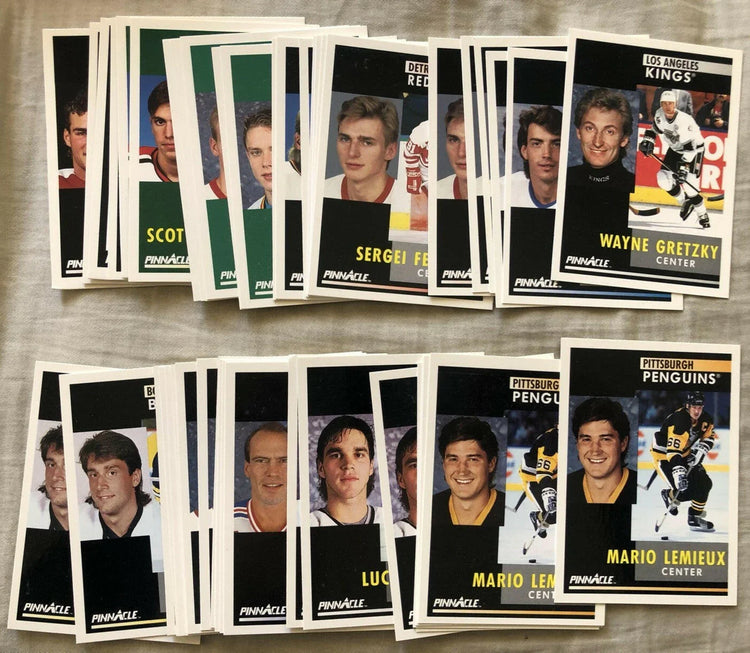 46 1991-92 Pinnacle NHL hockey cards Bure Gretzky Jagr Lemieux Roy Sakic - AutographsForSale.com