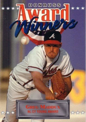Greg Maddux Atlanta Braves 1994 Donruss Award winners jumbo card - AutographsForSale.com