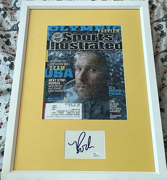 Bode Miller autograph framed 2014 Winter Olympics Sports Illustrated cover JSA - AutographsForSale.com