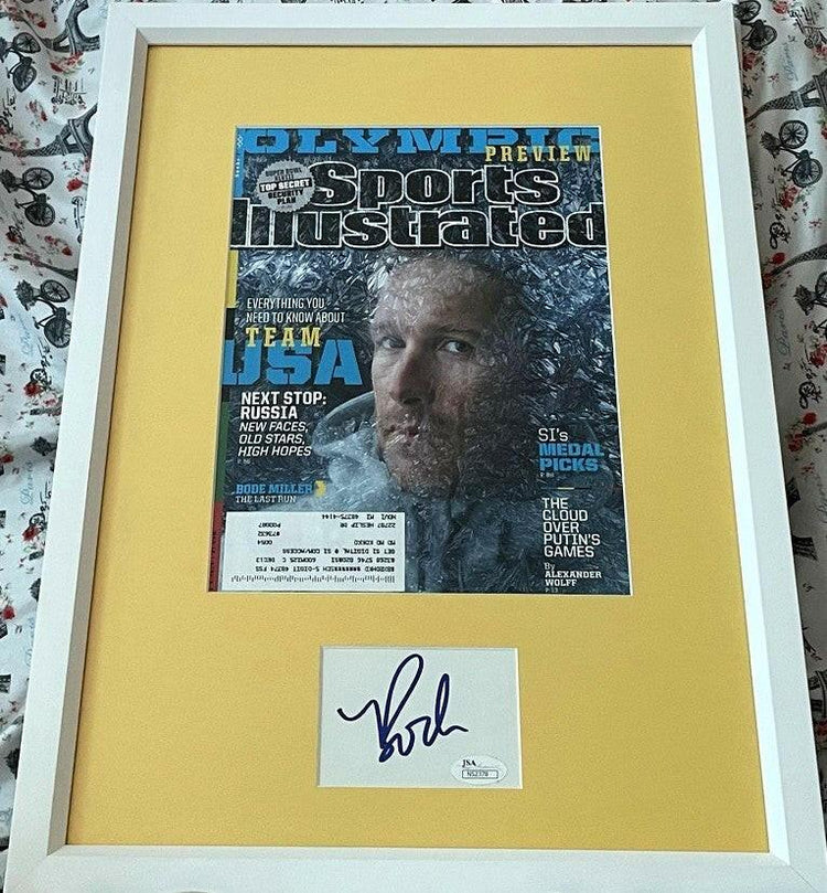Bode Miller autograph framed 2014 Winter Olympics Sports Illustrated cover JSA - AutographsForSale.com