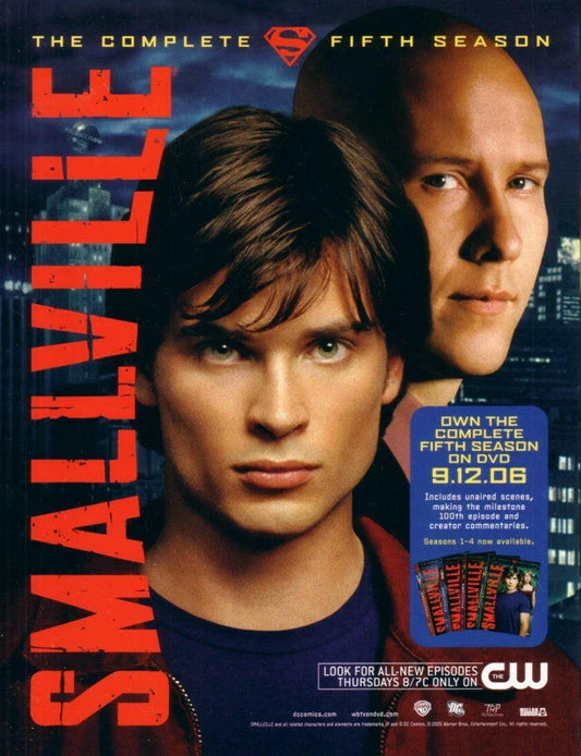 Supernatural Smallville 2006 SDCC jumbo 8 1/2x11 photo card - AutographsForSale.com