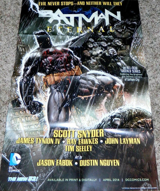 Batman Eternal 2014 New 52 DC Comics 22x34 poster - AutographsForSale.com