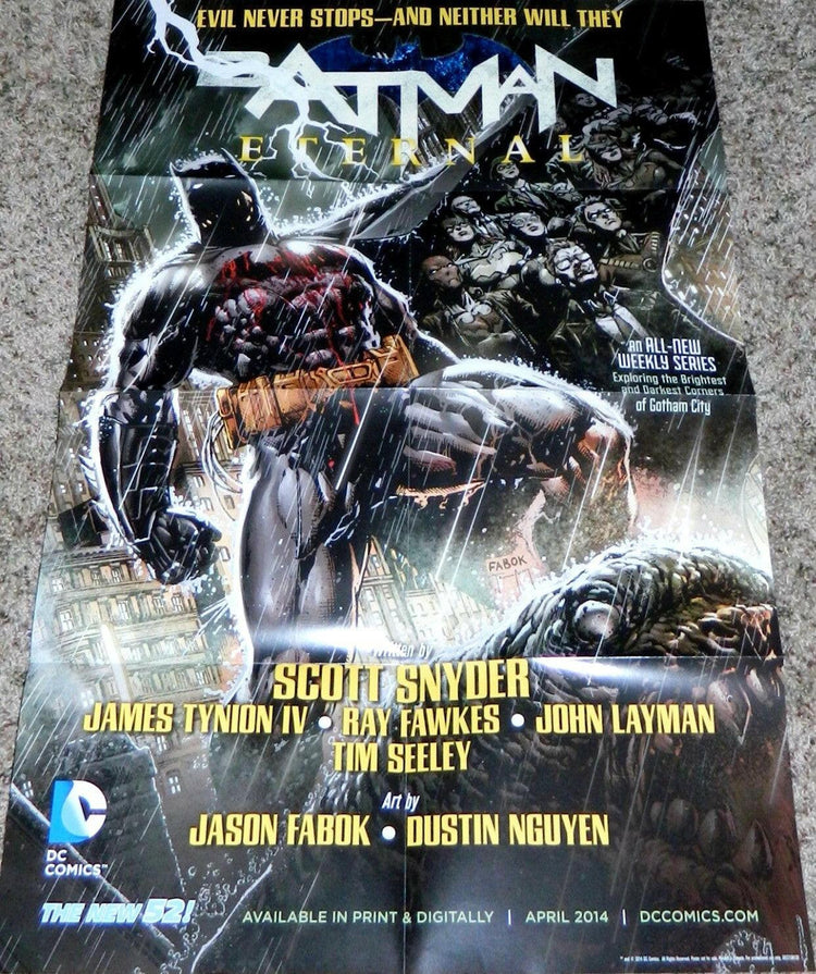 Batman Eternal 2014 New 52 DC Comics 22x34 poster - AutographsForSale.com