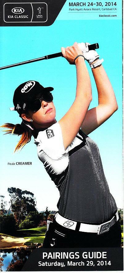 2014 LPGA Kia Classic golf Saturday pairings guide (Paula Creamer) - AutographsForSale.com