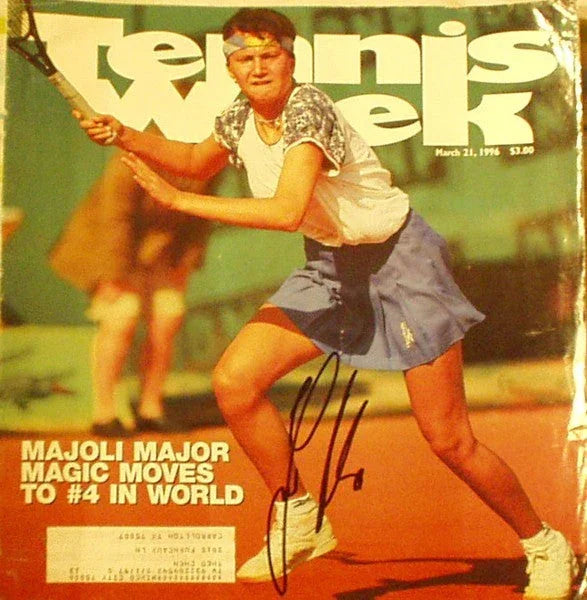 Iva Majoli autographed Tennis Week magazine cover - AutographsForSale.com