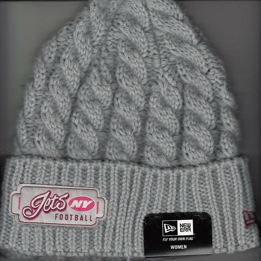 New York Jets New Era gray women’s knit cap or hat NEW - AutographsForSale.com