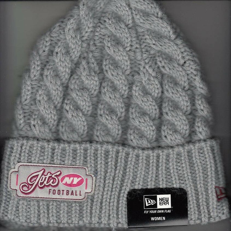 New York Jets New Era gray women’s knit cap or hat NEW - AutographsForSale.com