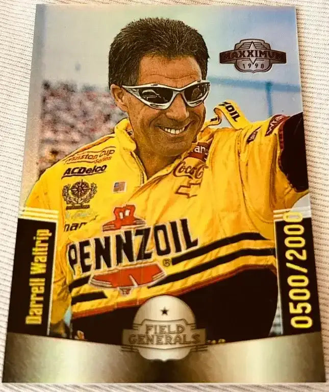 Darrell Waltrip 1998 MAXX Field Generals NASCAR insert card 9 500/2000 - AutographsForSale.com