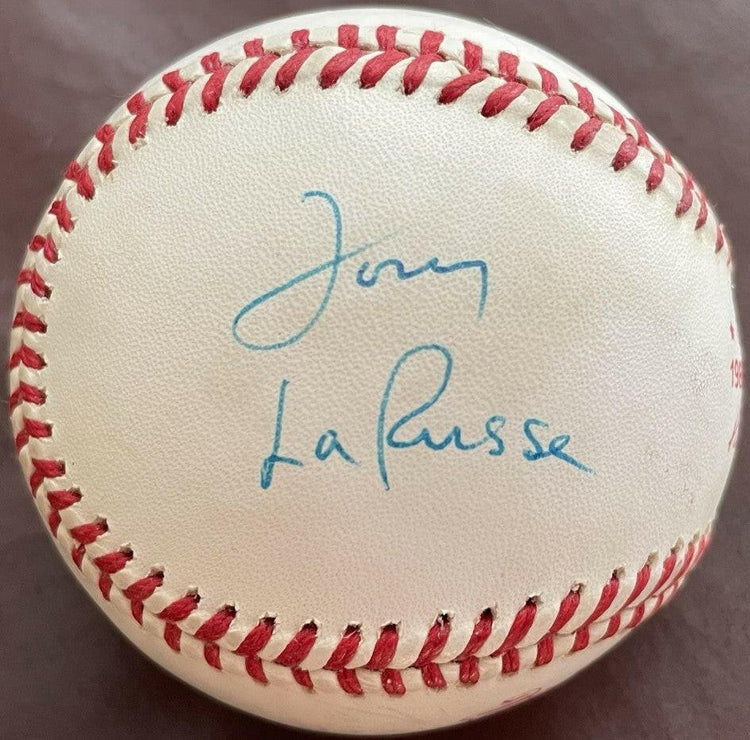 Tom Lasorda and Tony La Russa autographed 1988 World Series Rawlings baseball JSA (faded) - AutographsForSale.com