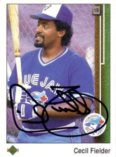 Cecil Fielder autographed Toronto Blue Jays 1989 Upper Deck card - AutographsForSale.com