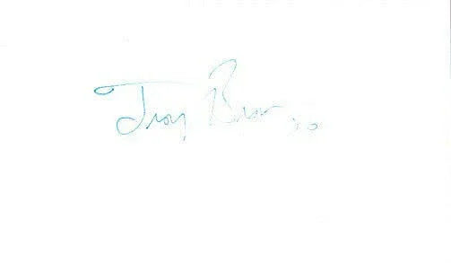 Troy Brown Patriots autographed 3x5 index card - AutographsForSale.com