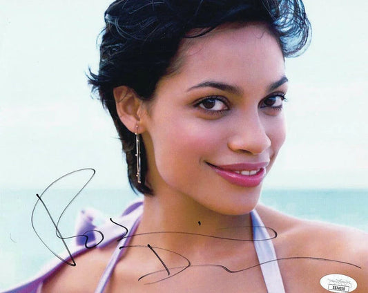 Rosario Dawson autographed 8x10 portrait photo JSA - AutographsForSale.com