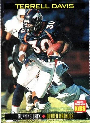 Terrell Davis Denver Broncos 1999 SI for Kids card - AutographsForSale.com
