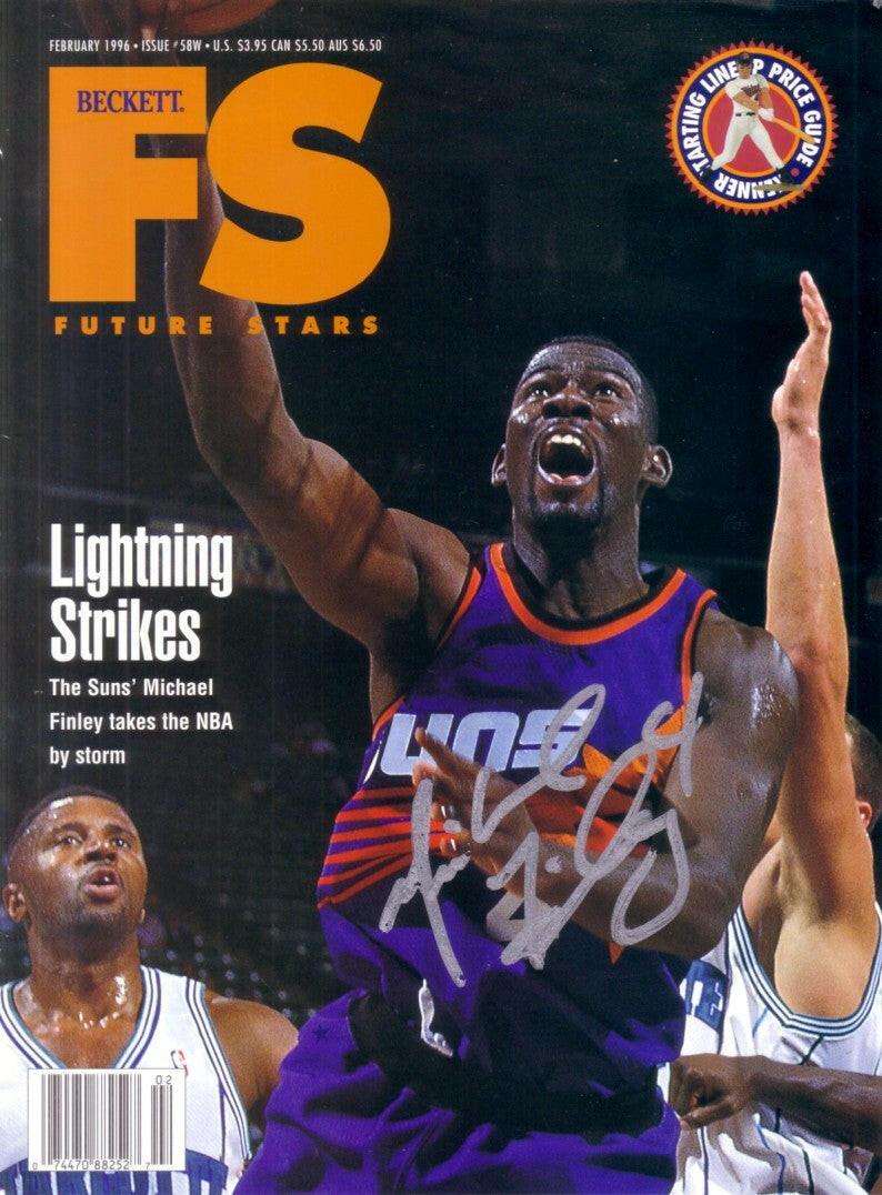 Michael Finley signed Phoenix Suns Beckett Future Stars cover - AutographsForSale.com