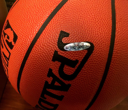 Larry Bird autographed Spalding NBA game model leather basketball UDA Celtics - AutographsForSale.com