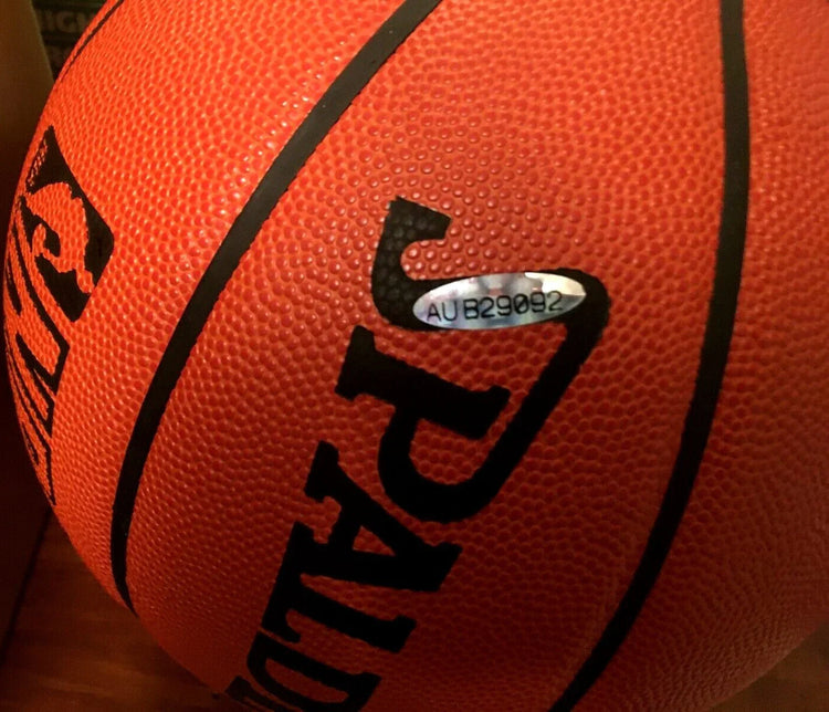 Larry Bird autographed Spalding NBA game model leather basketball UDA Celtics - AutographsForSale.com