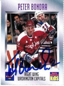 Peter Bondra signed Washington Capitals 1996 SI for Kids card - AutographsForSale.com