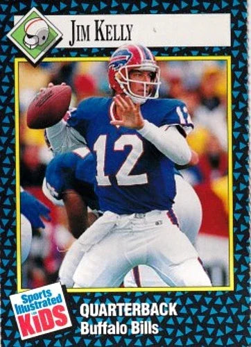 Jim Kelly Buffalo Bills 1992 SI for Kids card - AutographsForSale.com