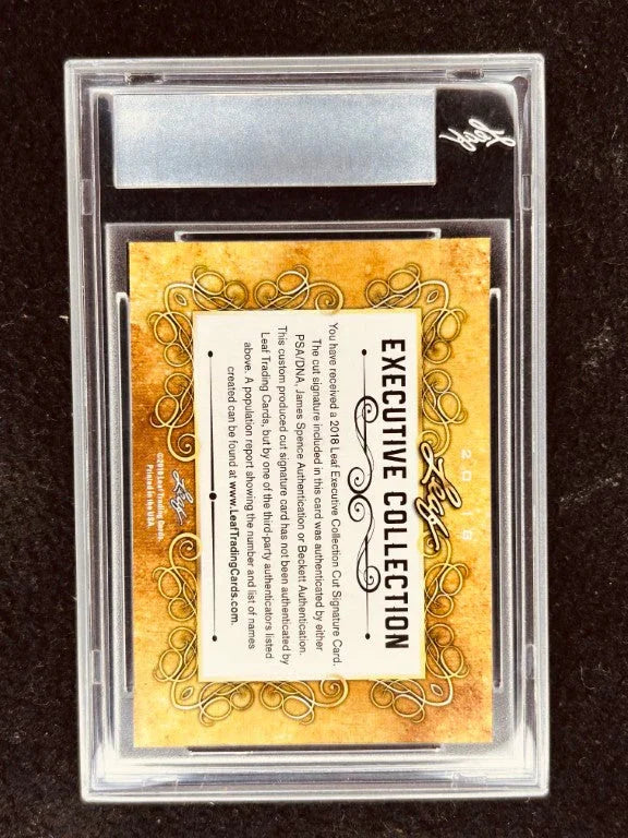 Frances Fisher 2018 Leaf Masterpiece Cut Signature certified signed card 1/1 JSA Titanic - AutographsForSale.com
