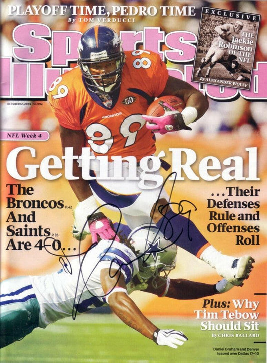 Daniel Graham signed Denver Broncos 2009 Sports Illustrated - AutographsForSale.com