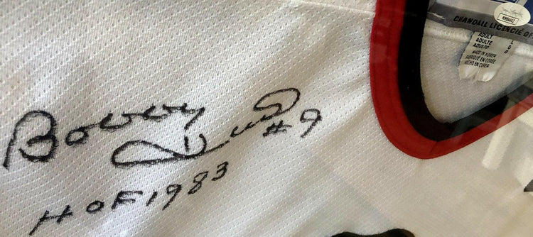 Bobby Hull signed Blackhawks CCM jersey w/ HOF 1983 framed JSA - AutographsForSale.com
