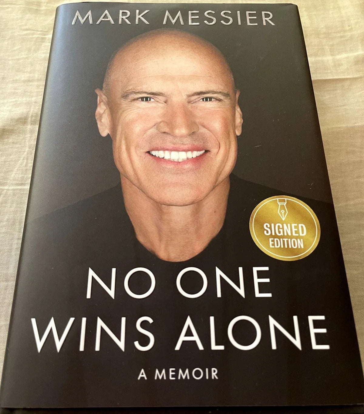 Mark Messier signed No One Wins Alone book Edmonton Oilers NY Rangers JSA - AutographsForSale.com