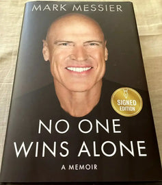 Mark Messier signed No One Wins Alone book Edmonton Oilers NY Rangers JSA - AutographsForSale.com