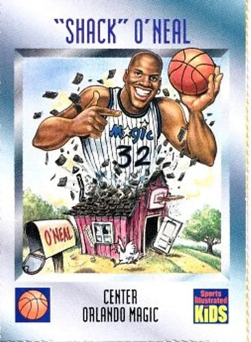 Shaquille O'Neal Orlando Magic 1995 Sports Illustrated for Kids card - AutographsForSale.com