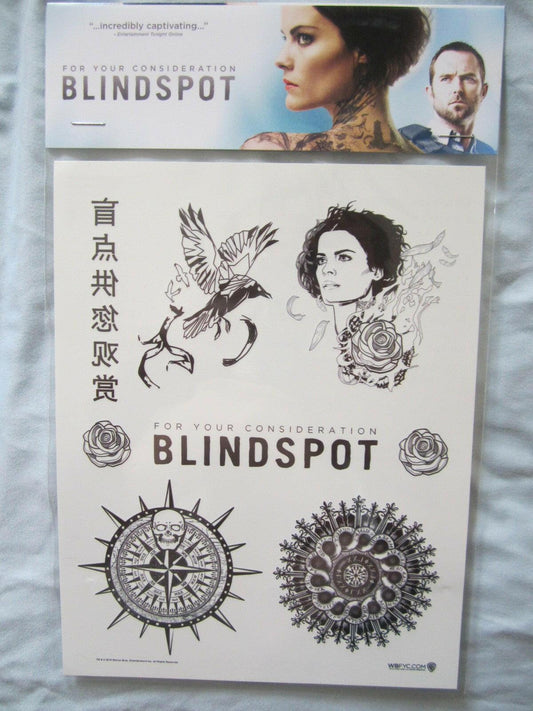 Blindspot set of 7 2016 Comic-Con promo Temporary Tattoos - AutographsForSale.com