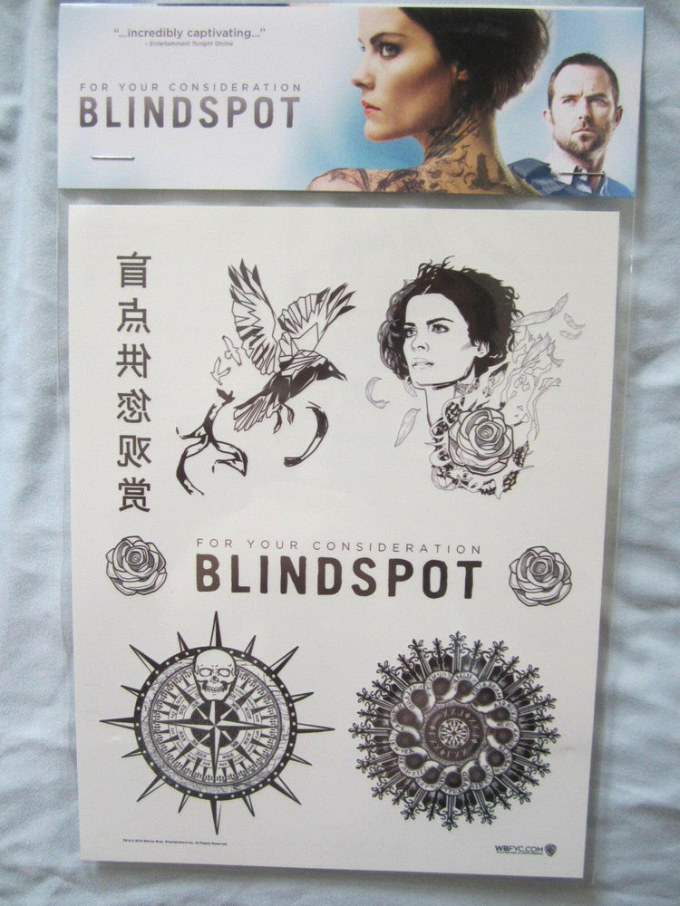 Blindspot set of 7 2016 Comic-Con promo Temporary Tattoos - AutographsForSale.com