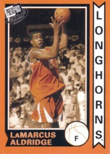 LaMarcus Aldridge Texas Longhorns 2006 Press Pass National Convention card - AutographsForSale.com