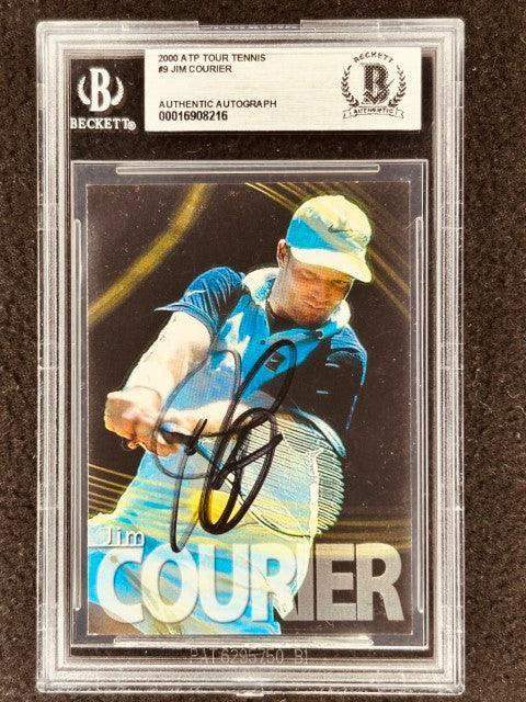 Jim Courier signed 2000 ATP Tour tennis card BAS certified - AutographsForSale.com