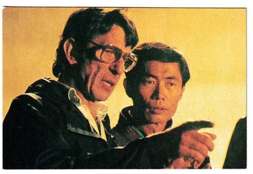 Leonard Nimoy & George Takei Star Trek Search for Spock mini movie photo card - AutographsForSale.com