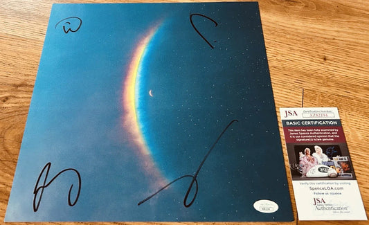 Coldplay signed Moon Music 2024 LP Record insert 12x12 photo JSA - AutographsForSale.com
