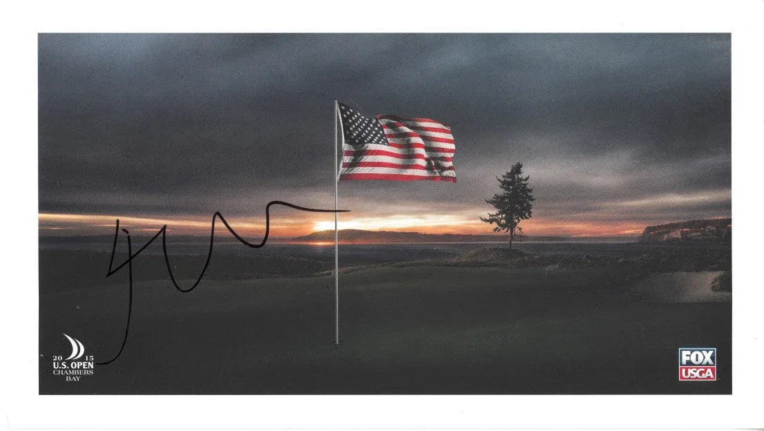 Jordan Spieth signed 2015 US Open 6x11 commemorative card - AutographsForSale.com